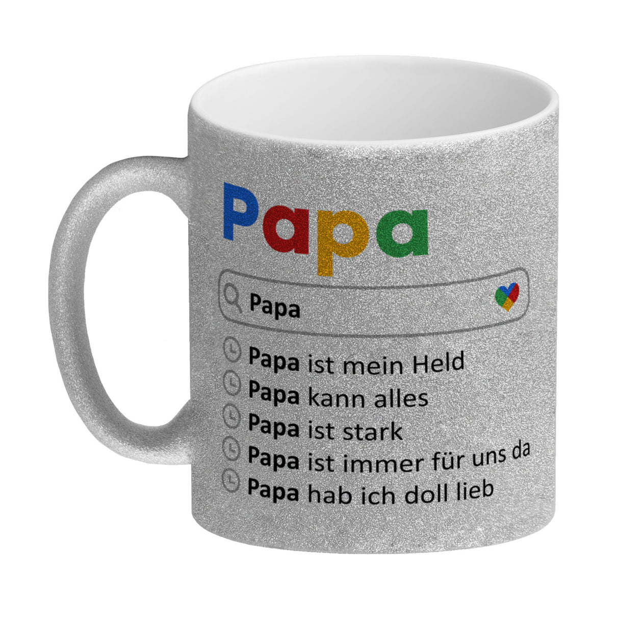 Papa ist mein Held Suchmaschine Kaffeebecher