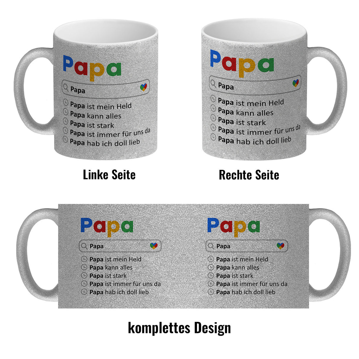 Papa ist mein Held Suchmaschine Kaffeebecher