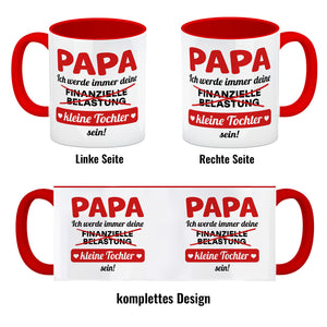 Papa, ich werde immer deine finanzielle Belastung sein Kaffeebecher