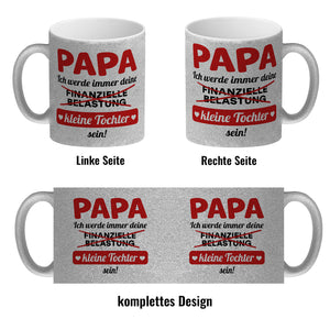 Papa, ich werde immer deine finanzielle Belastung sein Kaffeebecher