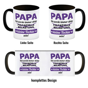 Papa, ich werde immer deine finanzielle Belastung sein Kaffeebecher