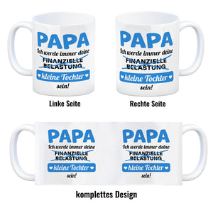Papa, ich werde immer deine finanzielle Belastung sein Kaffeebecher