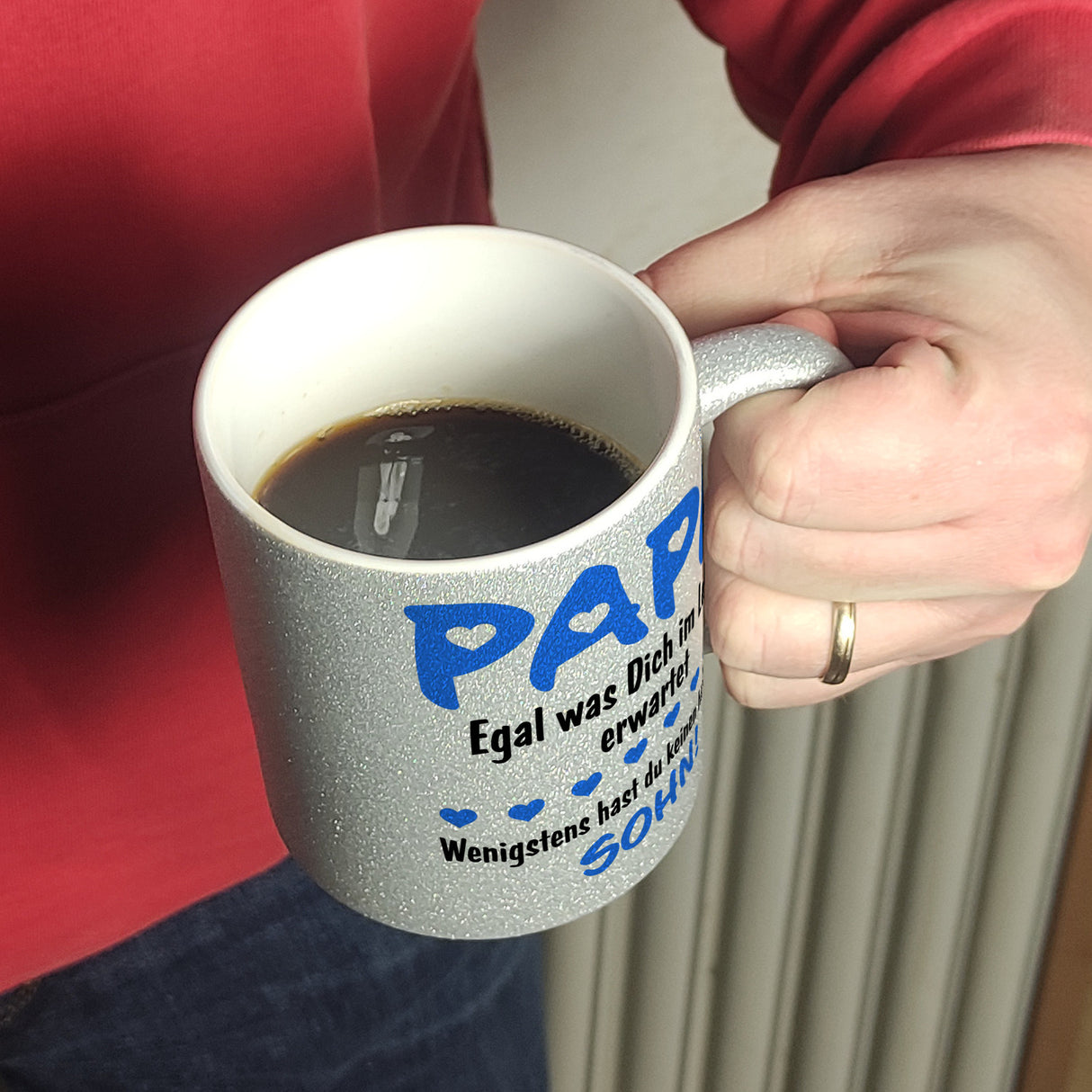 Papa, wenigstens hast du keinen hässlichen Sohn Kaffeebecher