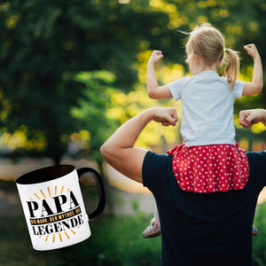 Papa der Mann der Mythos die Legende Kaffeebecher