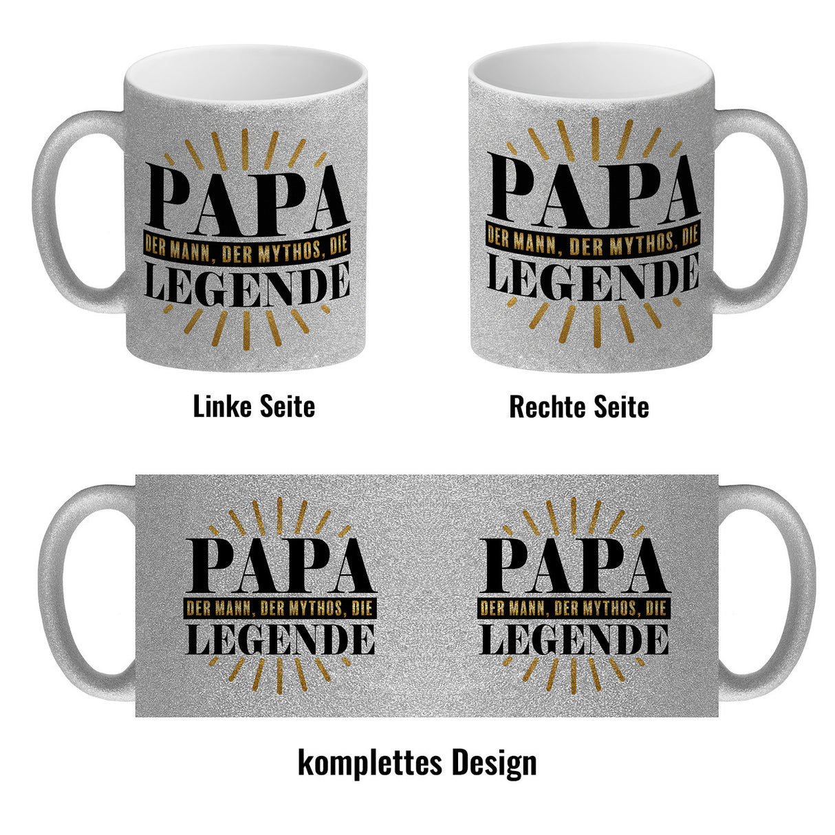 Papa der Mann der Mythos die Legende Kaffeebecher