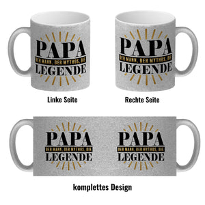 Papa der Mann der Mythos die Legende Kaffeebecher