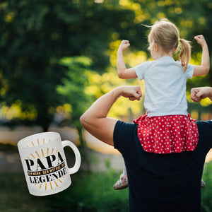 Papa der Mann der Mythos die Legende Kaffeebecher