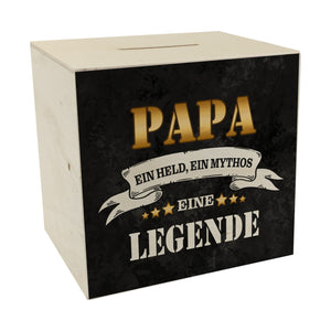 Papa ein Held ein Mythos eine Legende Spardose
