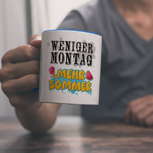 Weniger Montag, mehr Sommer Kaffeebecher