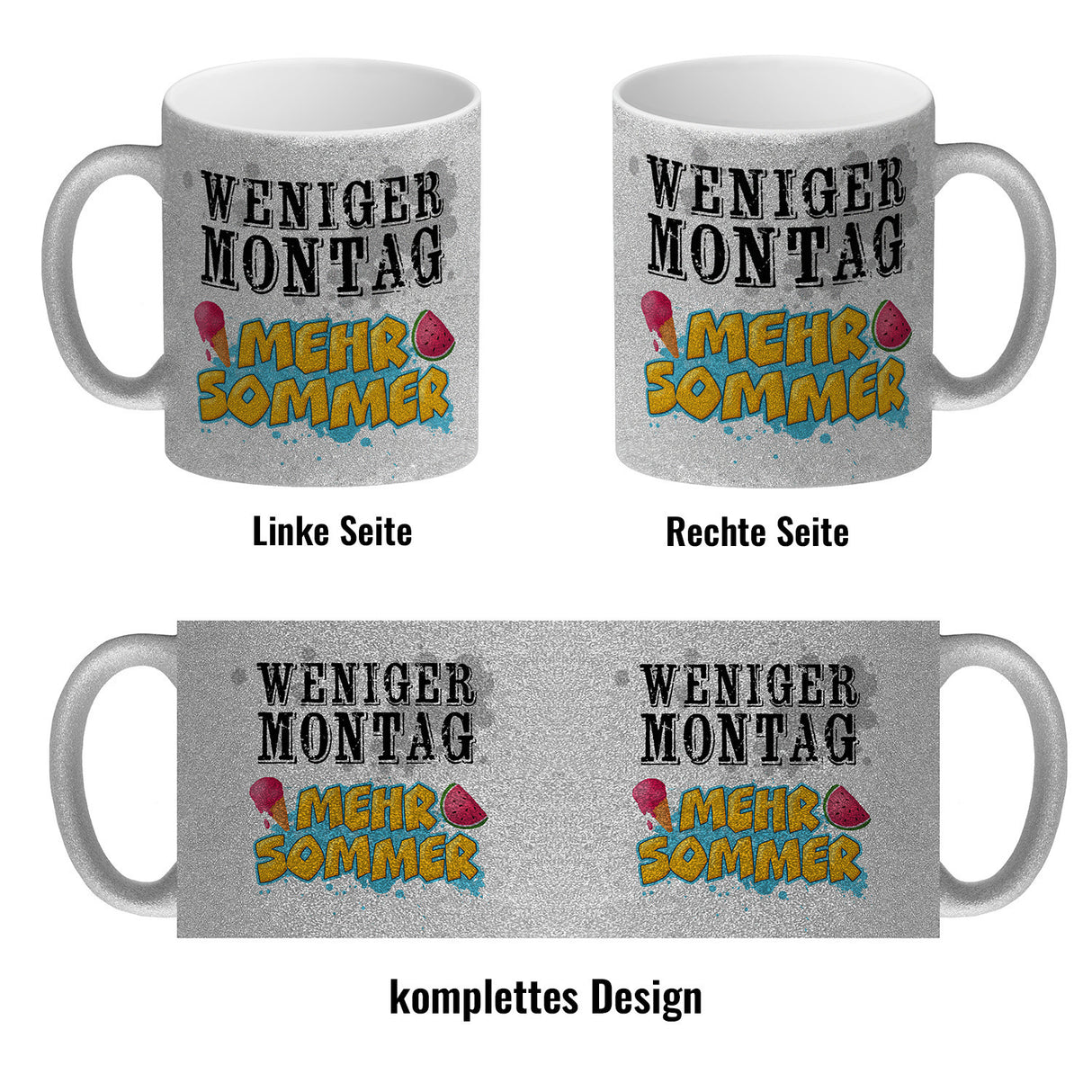 Weniger Montag, mehr Sommer Kaffeebecher