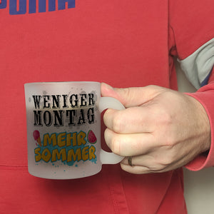 Weniger Montag, mehr Sommer Kaffeebecher
