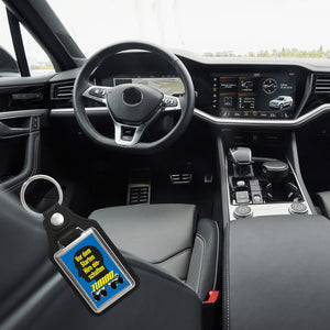 Vor dem Start Hirn einschalten Auto Schlüsselanhänger