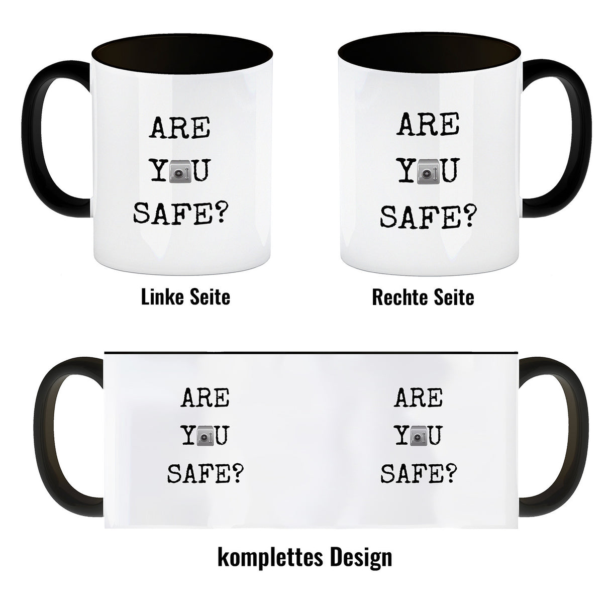 Denglisch Kaffeebecher - Are you safe?