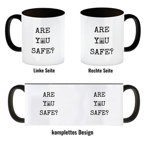 Denglisch Kaffeebecher - Are you safe?