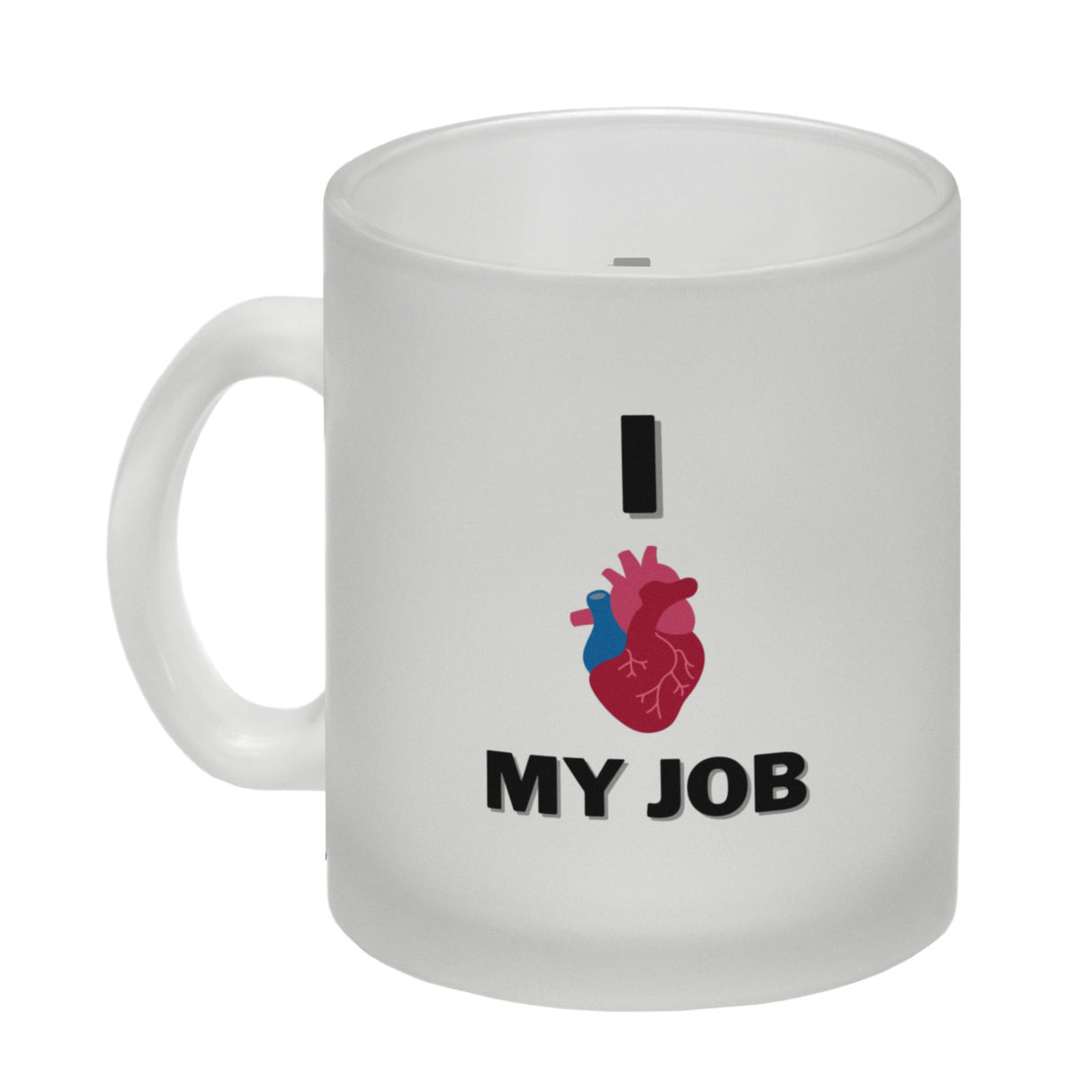 I love my job Krankenhaus Kaffeebecher mit menschlichem Herz
