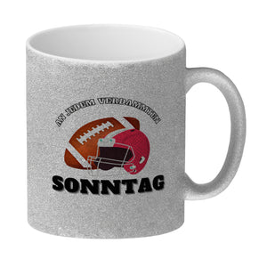 American Football Kaffeebecher mit Spruch An jedem verdammten Sonntag