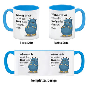 Freches Monster Kaffeebecher mit lustigem Spruch