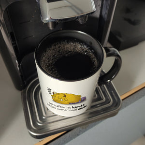 Freches Monster Kaffeebecher mit lustigem Spruch