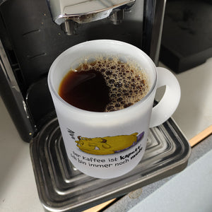 Freches Monster Kaffeebecher mit lustigem Spruch