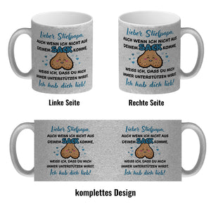 Stiefpapa, ich hab dich lieb Kaffeebecher mit Spruch
