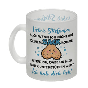 Stiefpapa, ich hab dich lieb Kaffeebecher mit Spruch