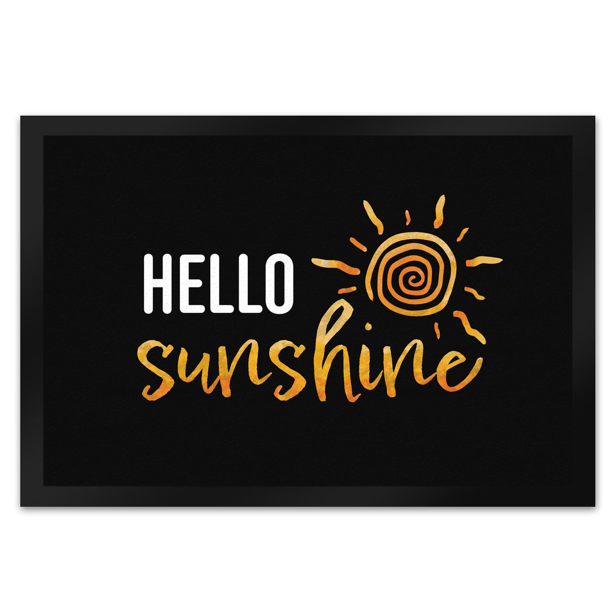 Hello sunshine Fußmatte mit strahlender Sonne