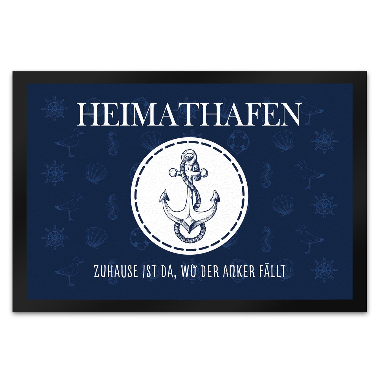 Heimathafen Zuhause ist da wo der Anker fällt Fußmatte