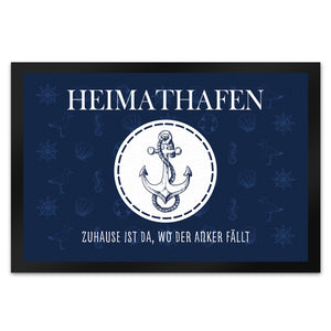 Heimathafen Zuhause ist da wo der Anker fällt Fußmatte