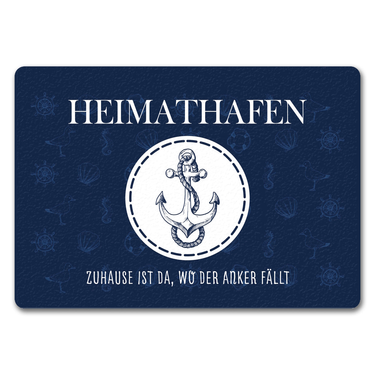 Heimathafen Zuhause ist da wo der Anker fällt Fußmatte