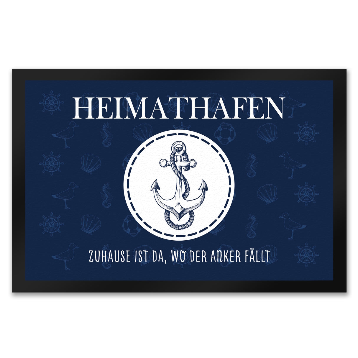 Heimathafen Zuhause ist da wo der Anker fällt Fußmatte
