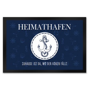 Heimathafen Zuhause ist da wo der Anker fällt Fußmatte