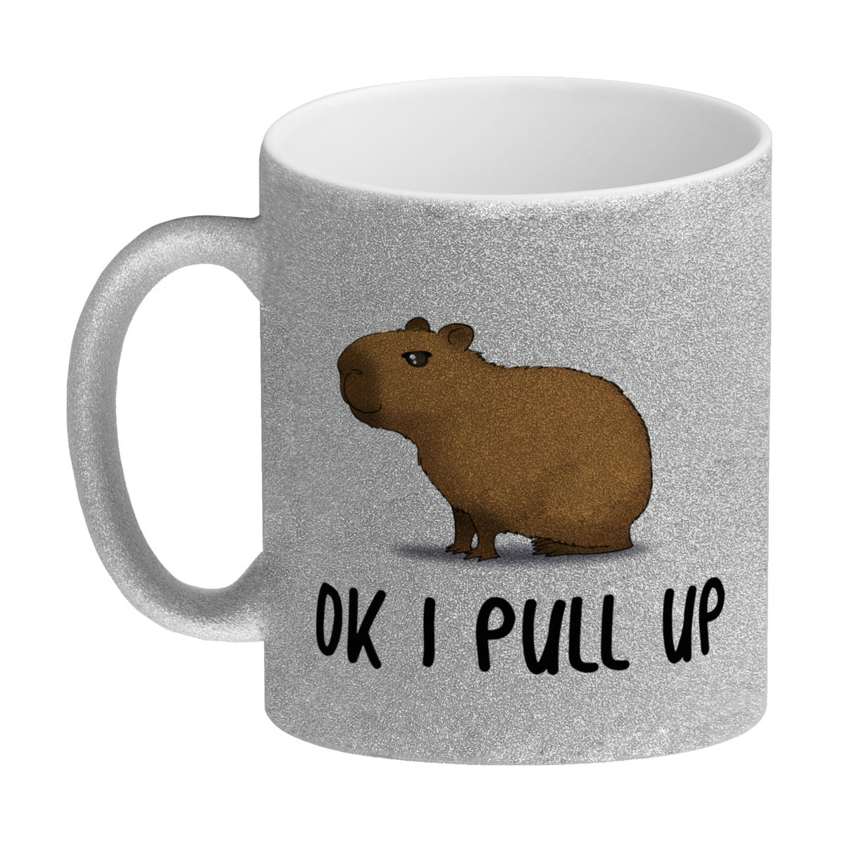 Ok I pull up normales Capybara Meme Kaffeebecher