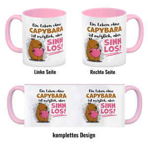 Ein Leben ohne Capybara ist möglich, aber sinnlos Kaffeebecher