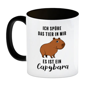 Ich spüre das Tier in mir – es ist ein Capybara Kaffeebecher