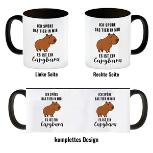 Ich spüre das Tier in mir – es ist ein Capybara Kaffeebecher