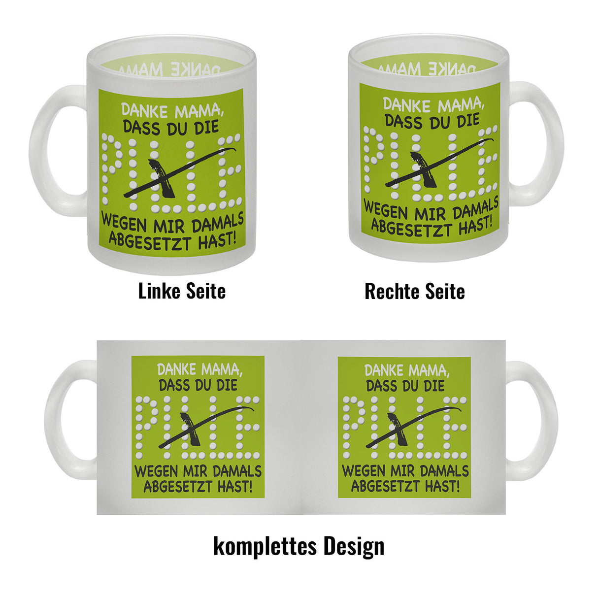 Danke Mama dass du die Pille abgesetzt hast! Kaffeebecher
