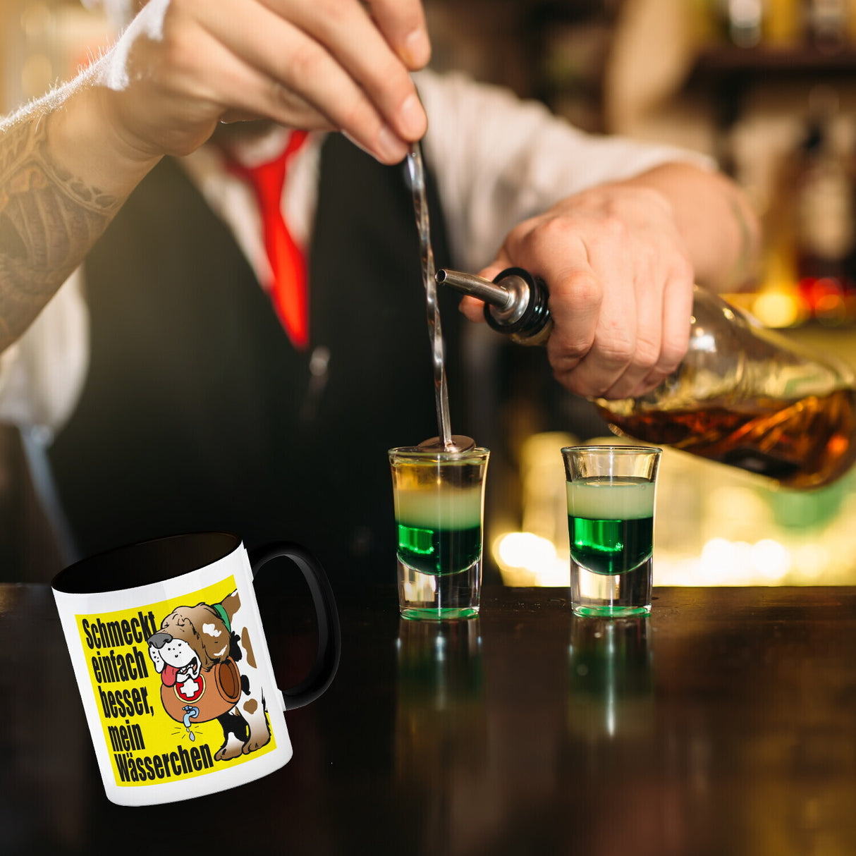 Schmeckt einfach besser mein Wässerchen Kaffeebecher