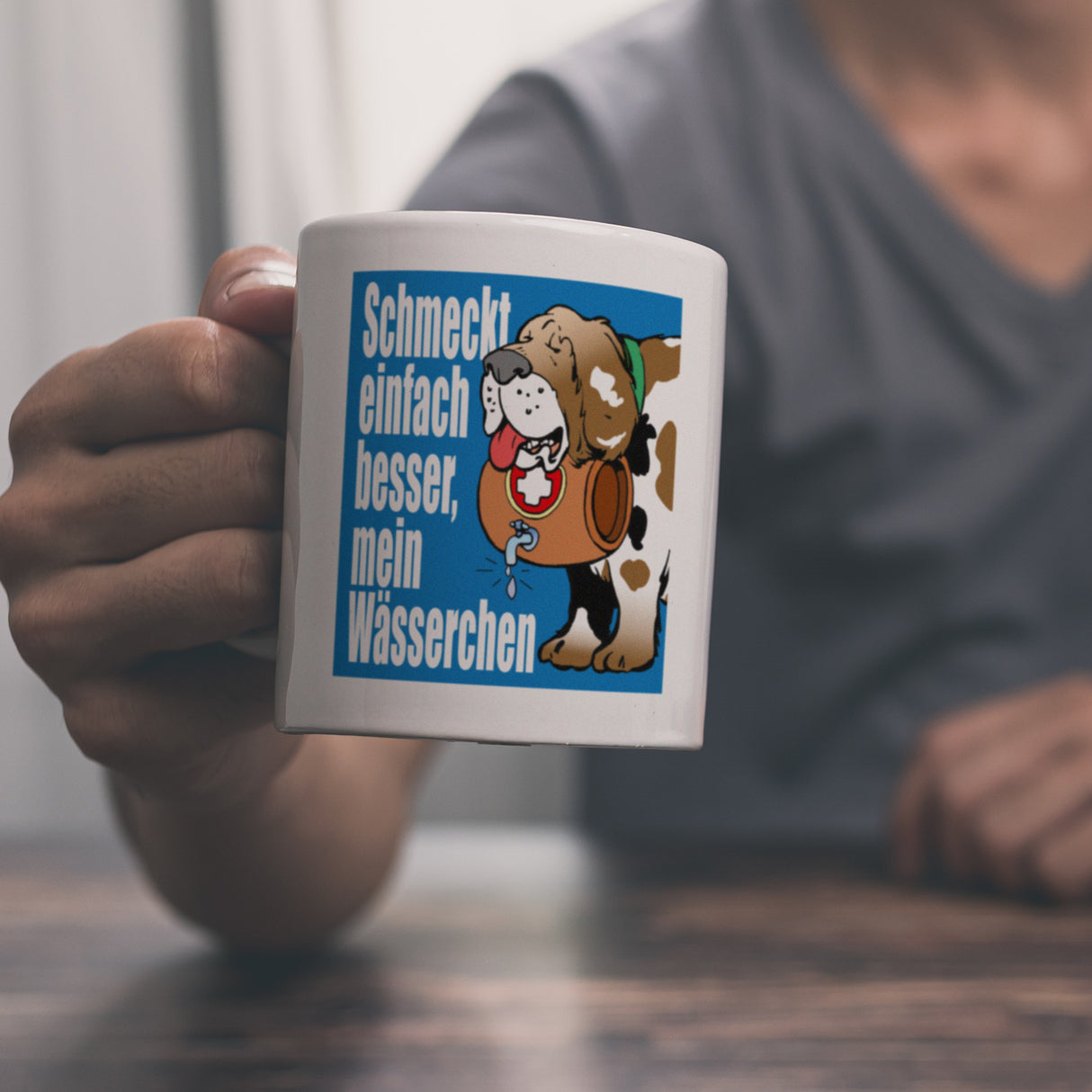 Schmeckt einfach besser mein Wässerchen Kaffeebecher
