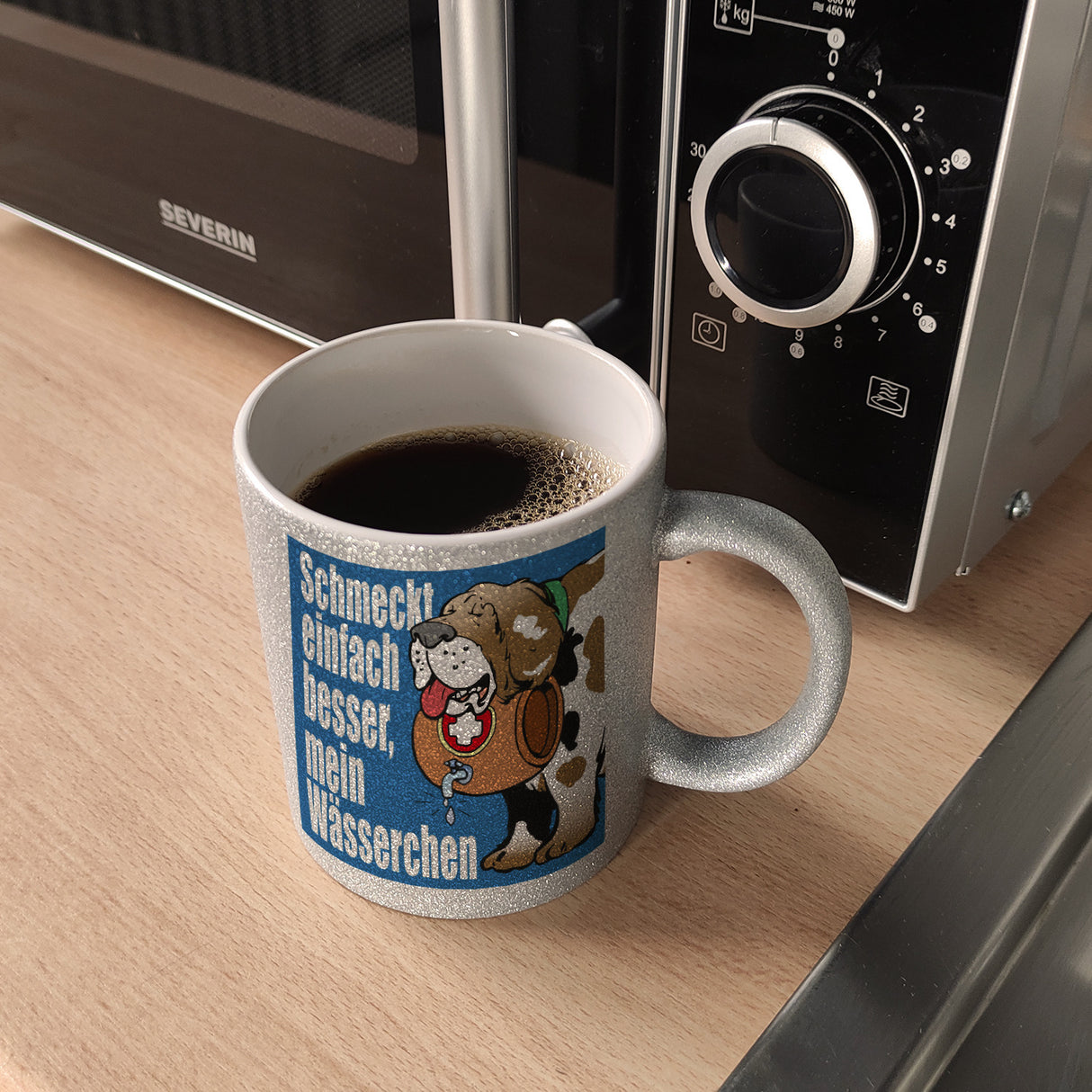 Schmeckt einfach besser mein Wässerchen Kaffeebecher