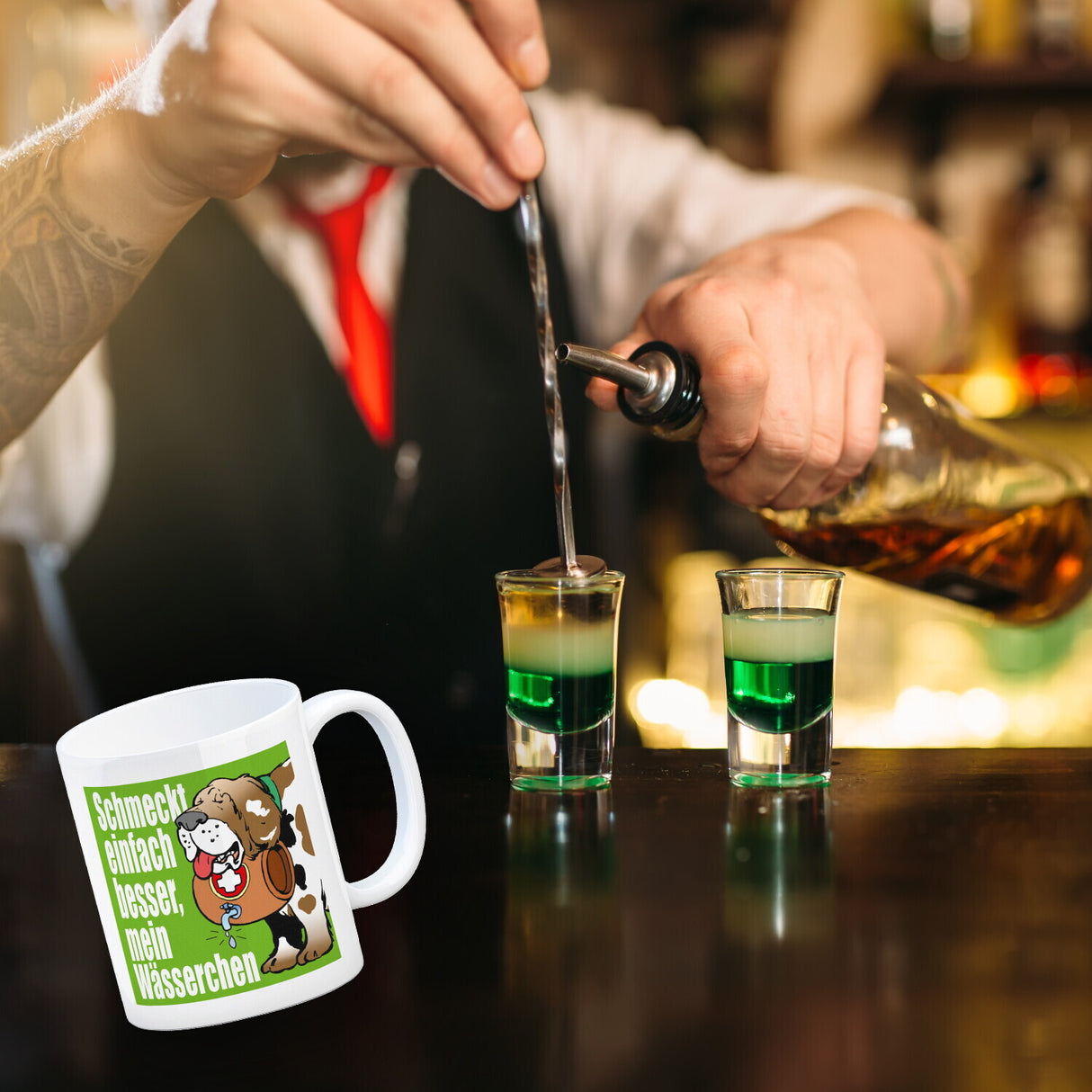 Schmeckt einfach besser mein Wässerchen Kaffeebecher