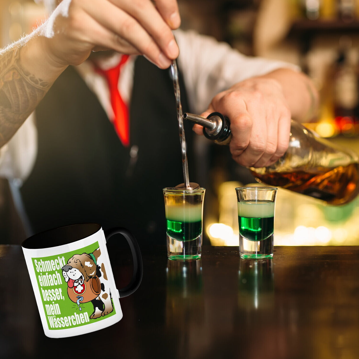 Schmeckt einfach besser mein Wässerchen Kaffeebecher