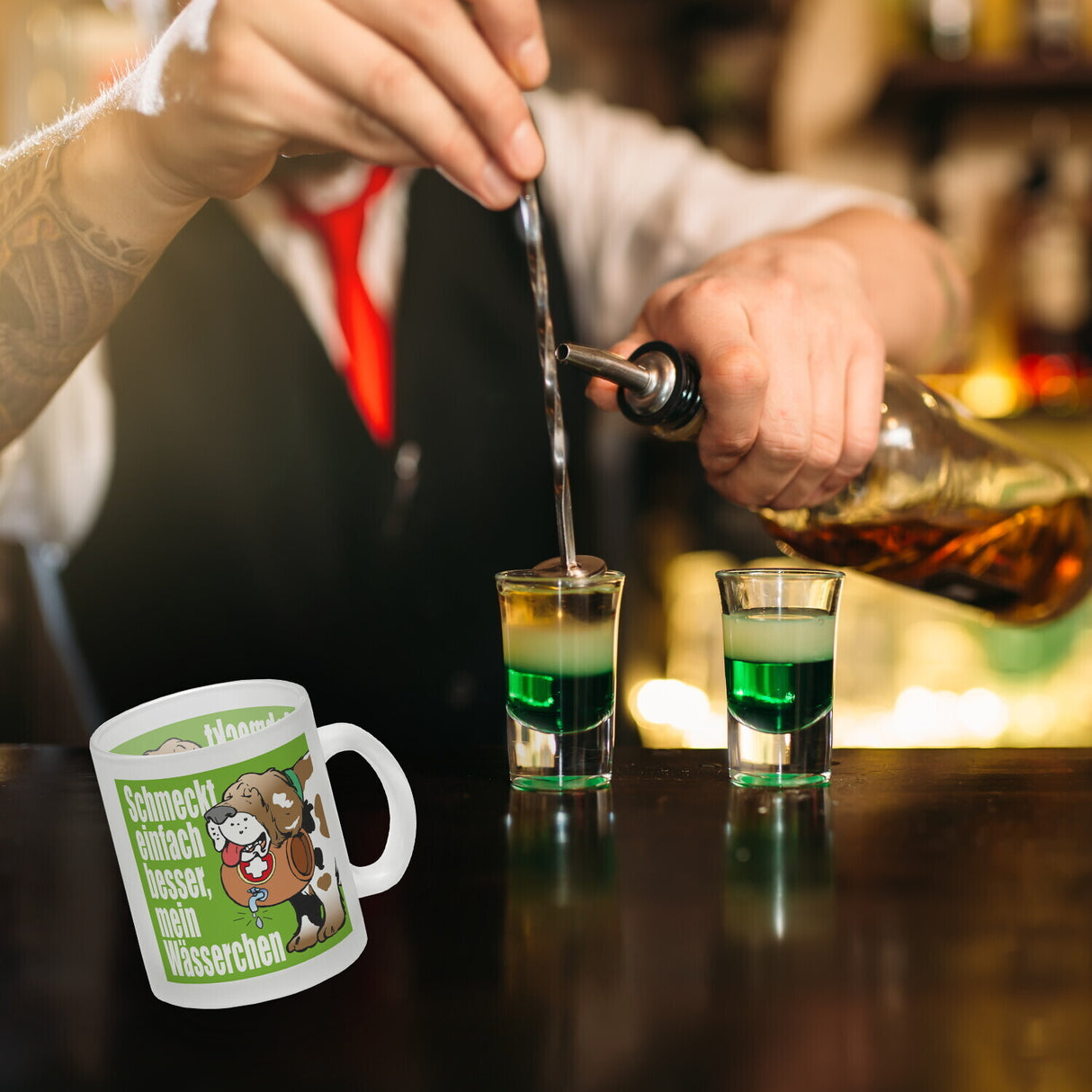 Schmeckt einfach besser mein Wässerchen Kaffeebecher