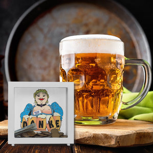 Bierzeltbedienung mit Maßkrügen DANKE Spardose für Trinkgeld