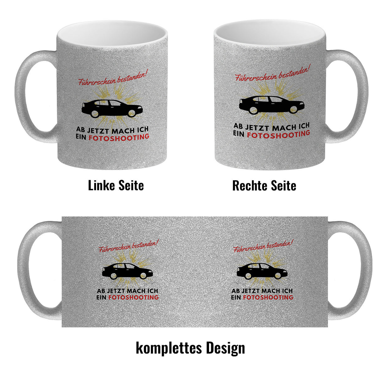 Führerschein bestanden Kaffeebecher Ab jetzt mach ich ein Fotoshooting