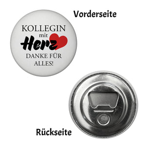 Kollegin mit Herz Danke für Alles! Magnet rund rund