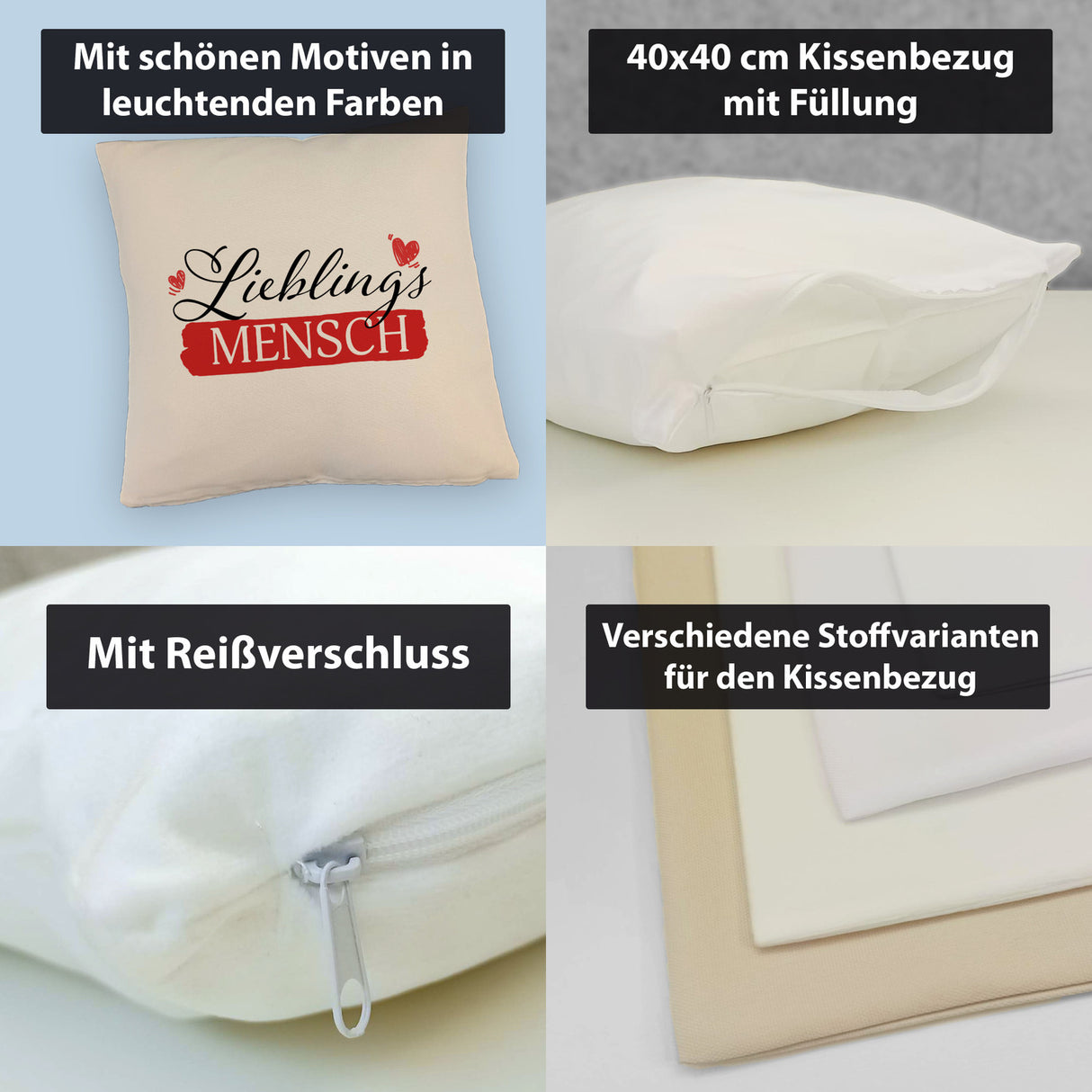 Lieblingsmensch Kissen - Für besondere Menschen in deinem Leben