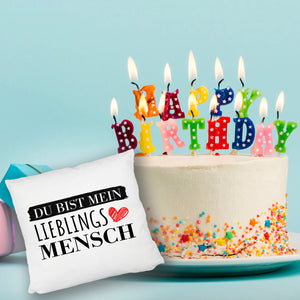 Liebe Kissen mit Spruch - Du bist mein Lieblingsmensch