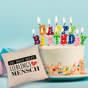 Liebe Kissen mit Spruch - Du bist mein Lieblingsmensch