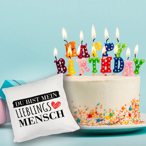 Liebe Kissen mit Spruch - Du bist mein Lieblingsmensch