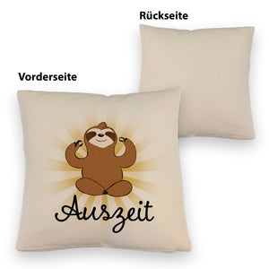 Auszeit Faultier Kissen